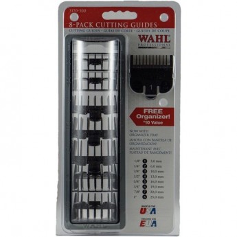 Набор WAHL из 8 черных пластиковых насадок: 3, 6, 10, 13, 16, 19, 22, 25 мм Набор WAHL из 8 черных пластиковых насадок: 3, 6, 10, 13, 16, 19, 22, 25 мм